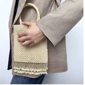 Zara pearlmini tote bag